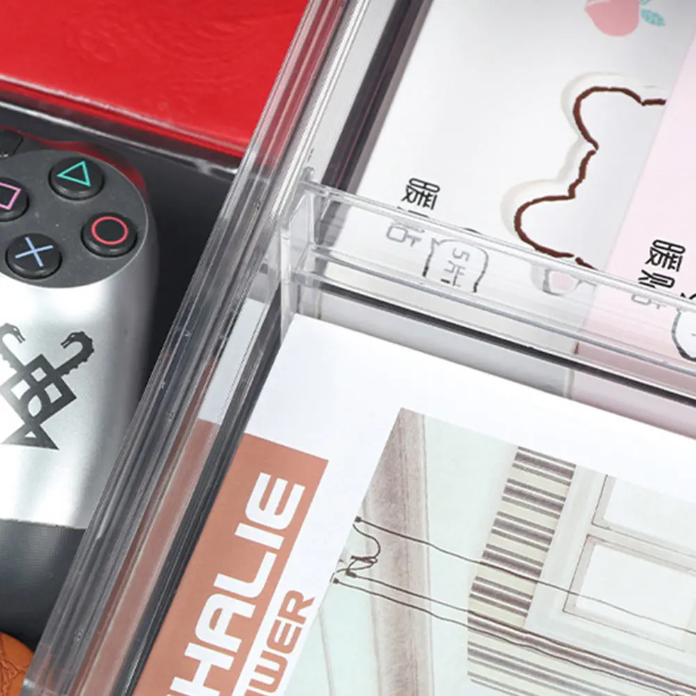 

1pc Adjustable Transparent Flexible Drawer Organization Tool Diy Storage Organizer Home Dorm Drawer Separation Board Tool