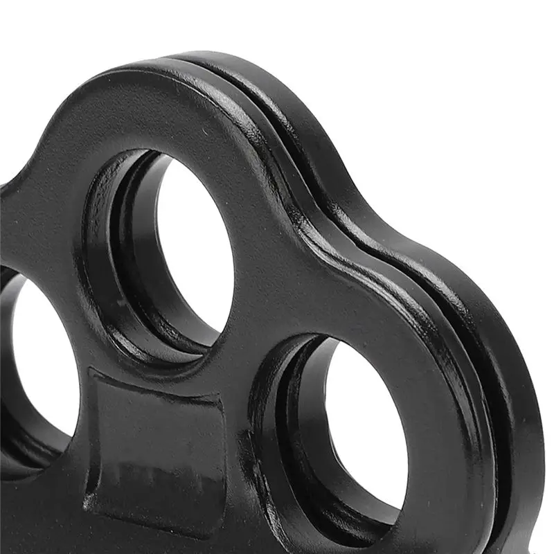 [A19P Newest!!] 30KN Climbing Pulley, Three Hole Hitch Climbing Assist Pulley Climber Double Bearing For Rock Rappelling view 3