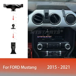 Car Phone Holder Mobile Mount Stand For Ford Mustang 2015-2021 Adjustable GPS Special Navigation Bracket Accessories