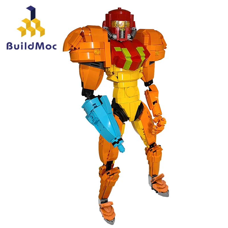 

Buildmoc Game Metroideds Mech Samus Aran Robot Figures MOC Set Building Blocks Kits Toys for Children Kids Gifts 886PCS Bricks