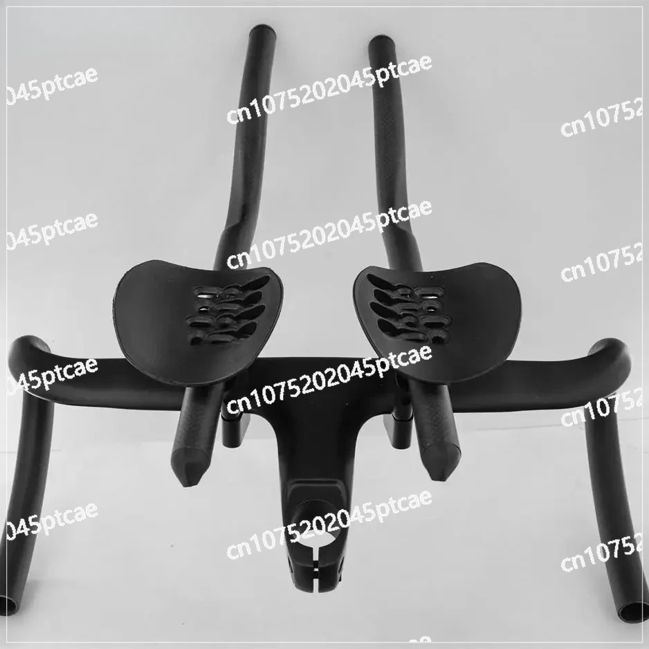 مقبض مسند المقود TT، مقبض راحة متكامل لدراجة الطريق، مصدات الرياح من ألياف الكربون للترياتلون