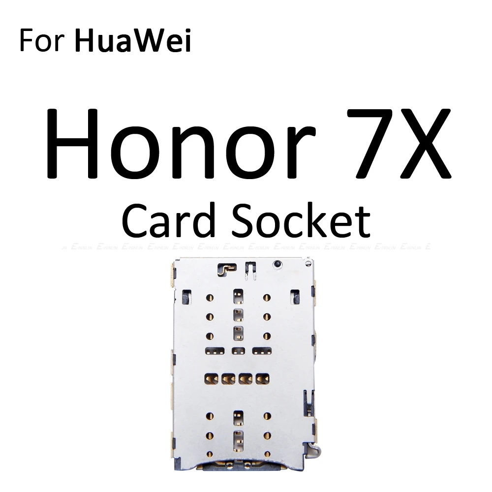 Держатель гнезда для SIM-карты Micro SD, слот для чтения лотков для HuaWei Honor 7X 7S GR5 2017, адаптер, контейнер, разъем, запасные части