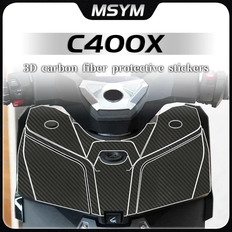 

Motorcycle Sticker 3D carbon fiber protective sticker whole car decorative film sticker accessories For BMW C400X C 400 X c400x