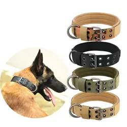 1pc Medium To Large Nylon Tactical Pet Dog Collar - Adjustable And Durable, Suitable For Medium And Large Dogs.