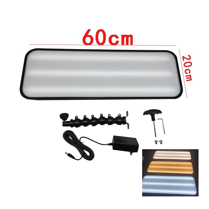 60cm Lamp Holder Floor Bracket Retractable Support Frame 6 Colors Adjustable Detection Lamp Dent Pit Leveling Lamp Accessories 2