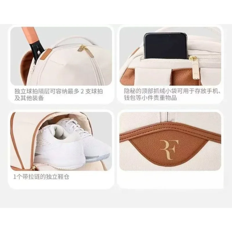New High Quality Tennis Racket RF Championship Large Capacity Racket Bag Limited Edition Federer Professional Tennis Bag 2-pack