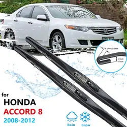 Car Wiper Blades for Honda Accord 8 2008 2009 2010 2011 2012 Front Window Windscreen Windshield Wipers Car Accessories Stickers