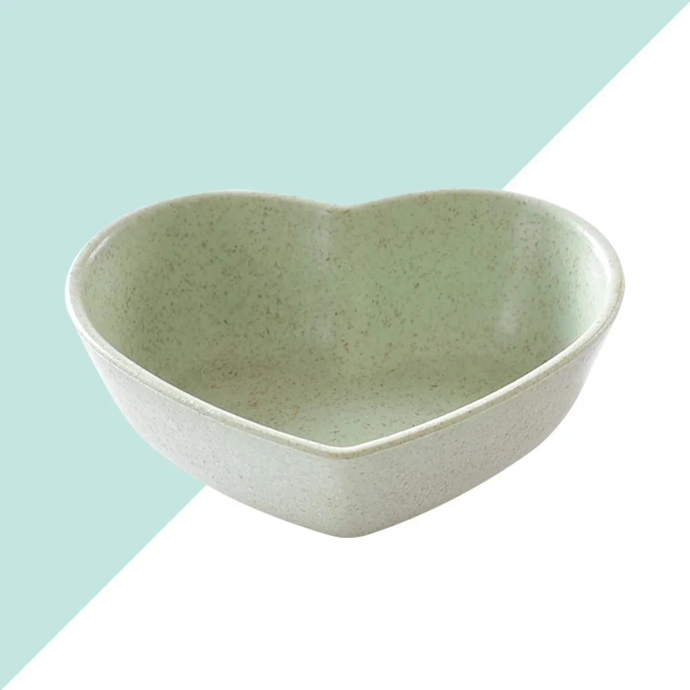

4pcs Heart Shaped Seasoning Dishes Serving Plates Sauce Condiment Bowls Food Sturdy Practical Elegant Dinnerware Biodegradable