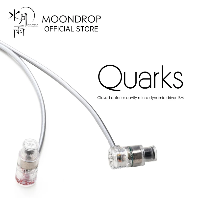 MOONDROP Quarks Earphones High-performance IEMs Closed Anterior Cavity Micro Dynamic Driver Earbuds