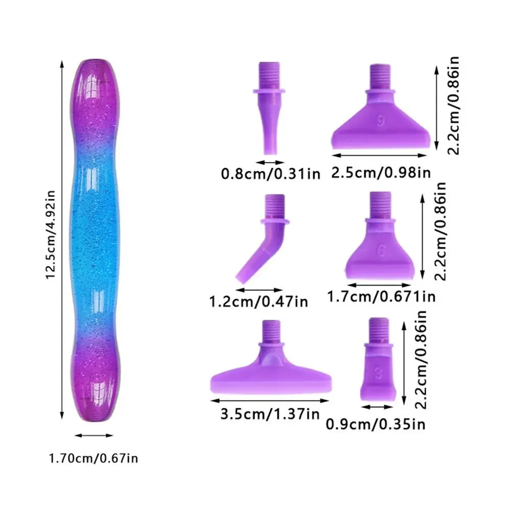 With Thread Design Resin Point Drill Pen Multi-placer Pen Heads Kits DIY Diamond Painting Pen Replace Pen Head