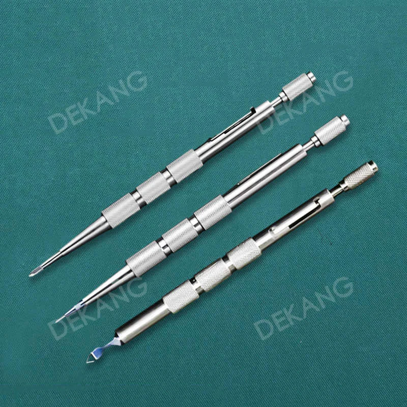 Stainless Steel Double Eyelid Surgery Tool - Xinmao Artificial Gemstone Knife - Hair Transplantation Piercing Knife
