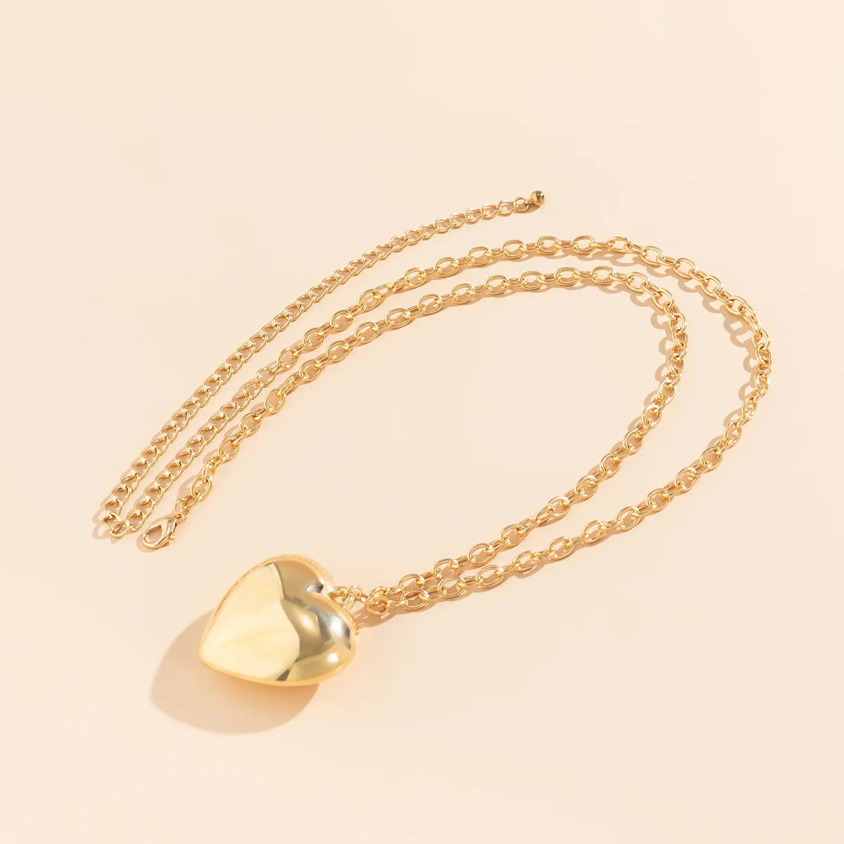 Vintage Heart shaped Pendant Body Chain Women\'s 2023 Simple Gold Color Metal Waist Chain Girls Fashion Charm Beach Jewelry