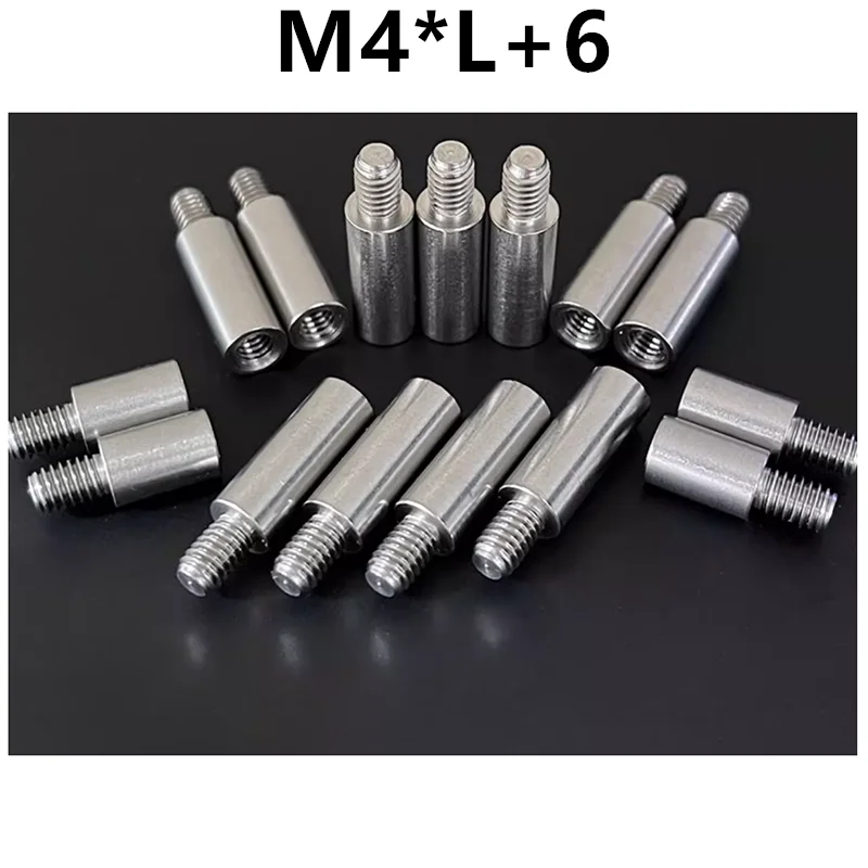 

M4*L+6 stainless steel 304 round standoff spacer support pillar isolation column male to female stud connection column 1194