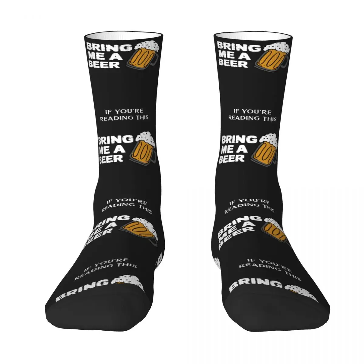 Bring Me A Beer Socks Autumn  Stockings Novelty Women Soft Socks Graphic Climbing Non Slip Socks