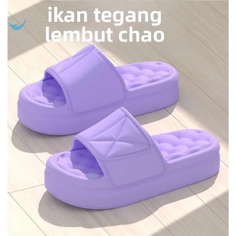 

Elevated Thick-Heeled Summer Slippers for Women Exquisite Outdoor Wear Fashionable Ladies Sandals Comfortable Sensation