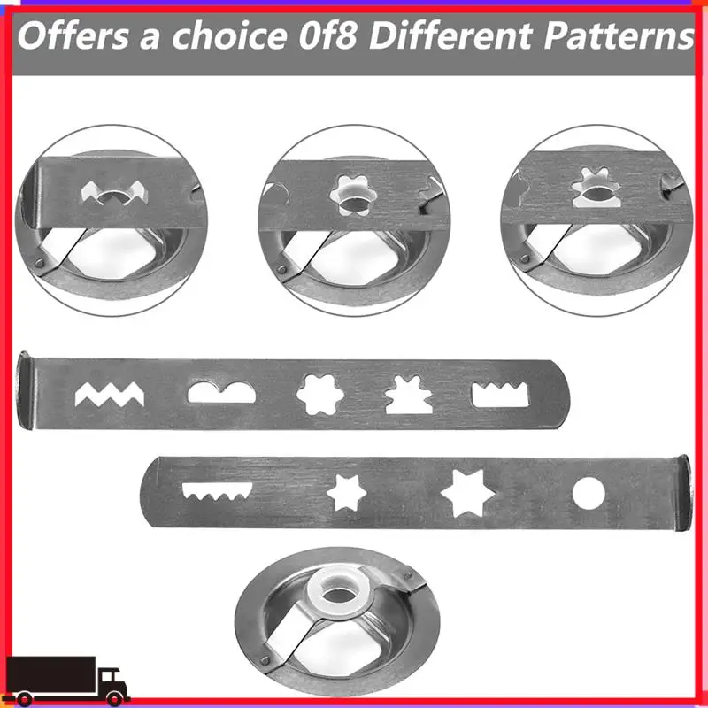 

Premium Set Of 2 Biscuit Attachment Accessories,8 Shapes,Biscuit Attachment With Connecting Ring, For Meat Mincer,Food Processor