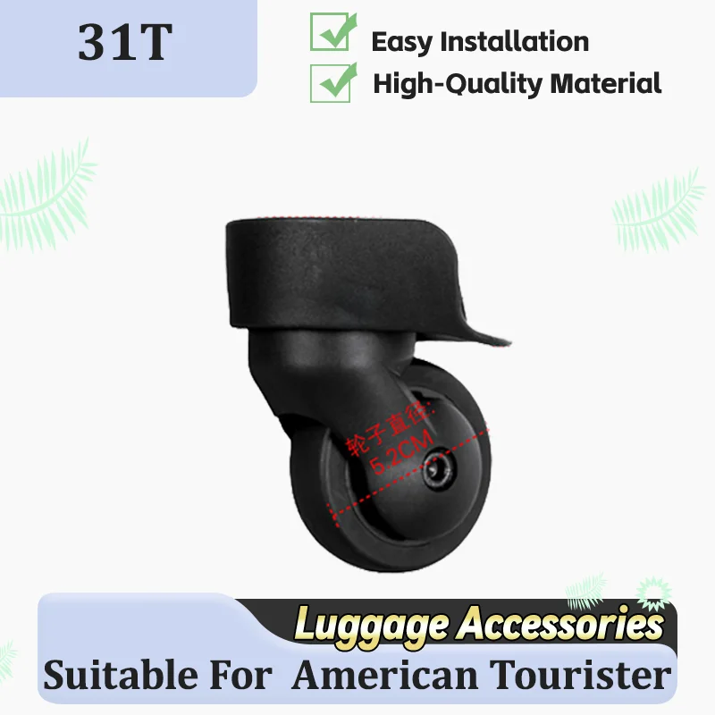

For American travelers 31T Heavy-duty Replacement Luggage Wheels - 360° Rotating Wheels Suitable For Most Luggage