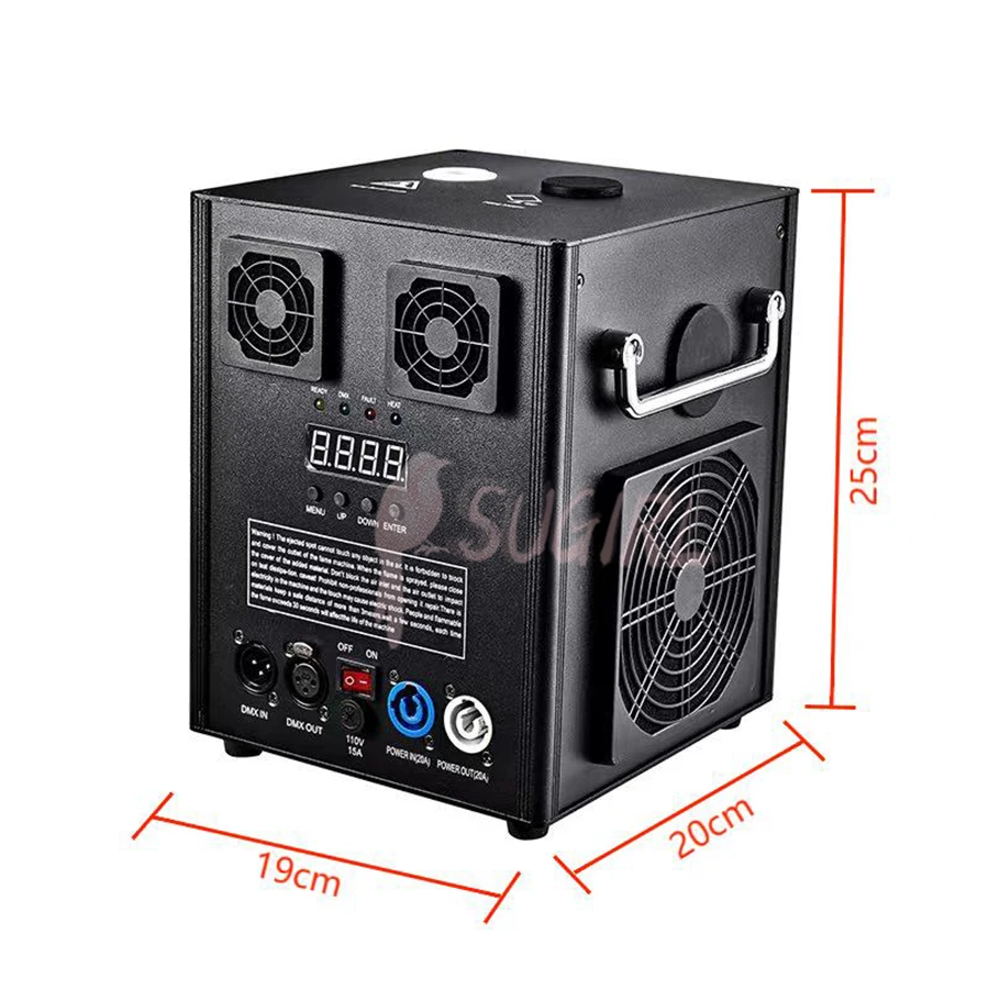 Imagem -04 - Cold Spark Machine com Flightcase Wedding Fireworks Sparkler Machine Cold Spark Machine Indoor e Outdoor Tax 600w Pcs