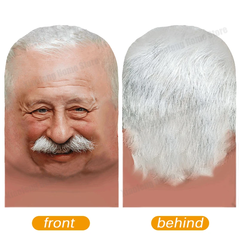 قناع وجه ثلاثي الأبعاد على الوجهين للحفلات التنكرية لكامل الوجه للحماية من أشعة الشمس فوق البنفسجية بالاكلافا دعائم حفلات زي هدايا عيد الميلاد والعام الجديد