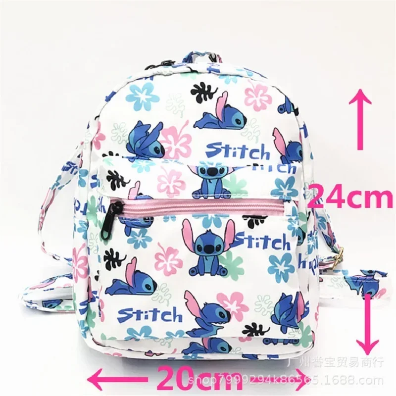 Disney Stitch Cartoon Backpack For Baby Boys Girls Minnie Mickey Mouse Children Lovely Schoolbag Kindergarten Kids Toys