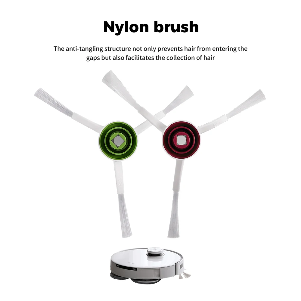 مرشح فرشاة لـ Ecovacs Deebot X1 OMNI/TURBO,T10 OMNI/TURBO/X1S PRO صندوق الغبار الجانب الرئيسي فرشاة تصفية ممسحة خرقة أكياس الغبار أجزاء الممسحة