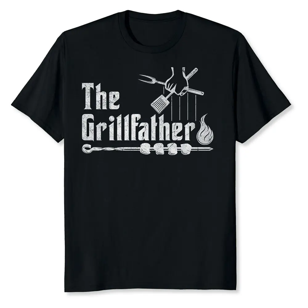 The Grillfather Pitmaster Grilling Barbecue BBQ Lover T-Shirt Y2K tops Unisex Summer Short Sleeve