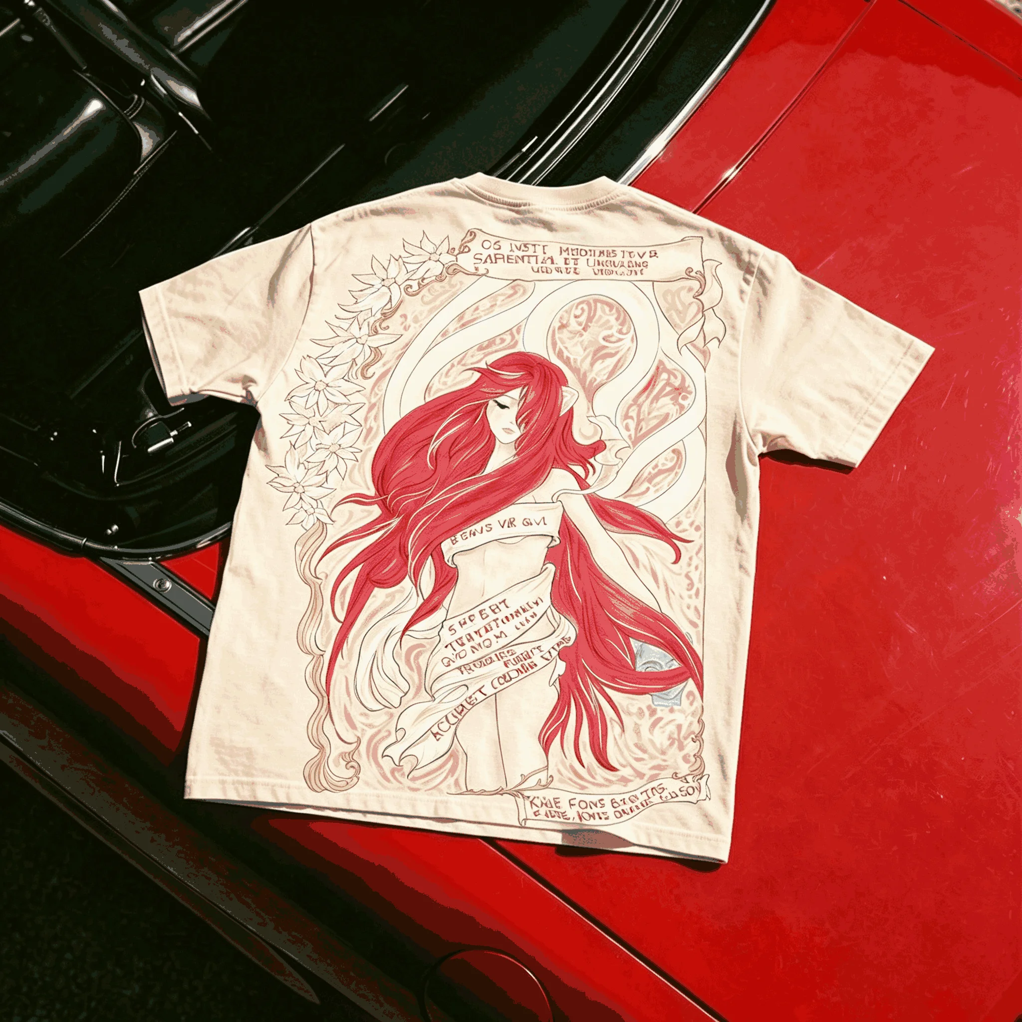 Elfen Lied Streetwear Trendy Cotton Oversized Unisex T-shirt Graphic Print T-Shirt Women Men Short Sleeves high quality soft tee