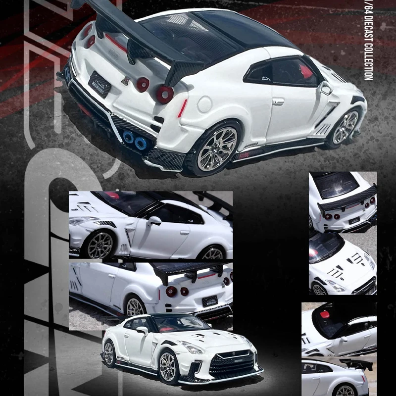 1:64 Scale Nissan GTR R35 TOP SECRET Simulation Alloy Car Model Static Display Collectible Toy Gift Decoration Souvenir