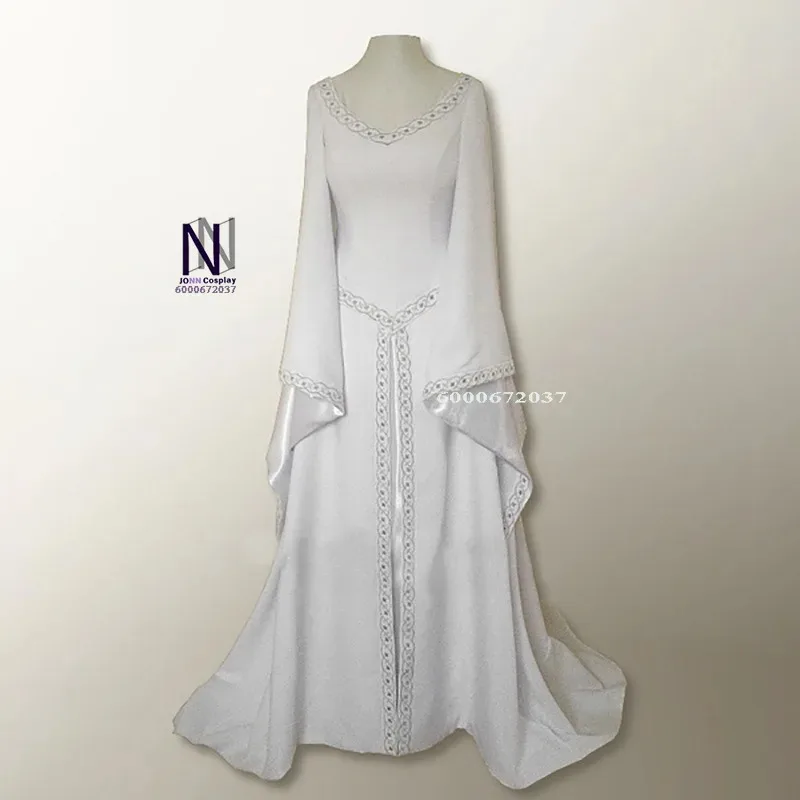 CyWomen의 빈티지 중세 르네상스 코스프레 드레스 - 코르셋 허리, 맥시 길이, 할로윈에 적합