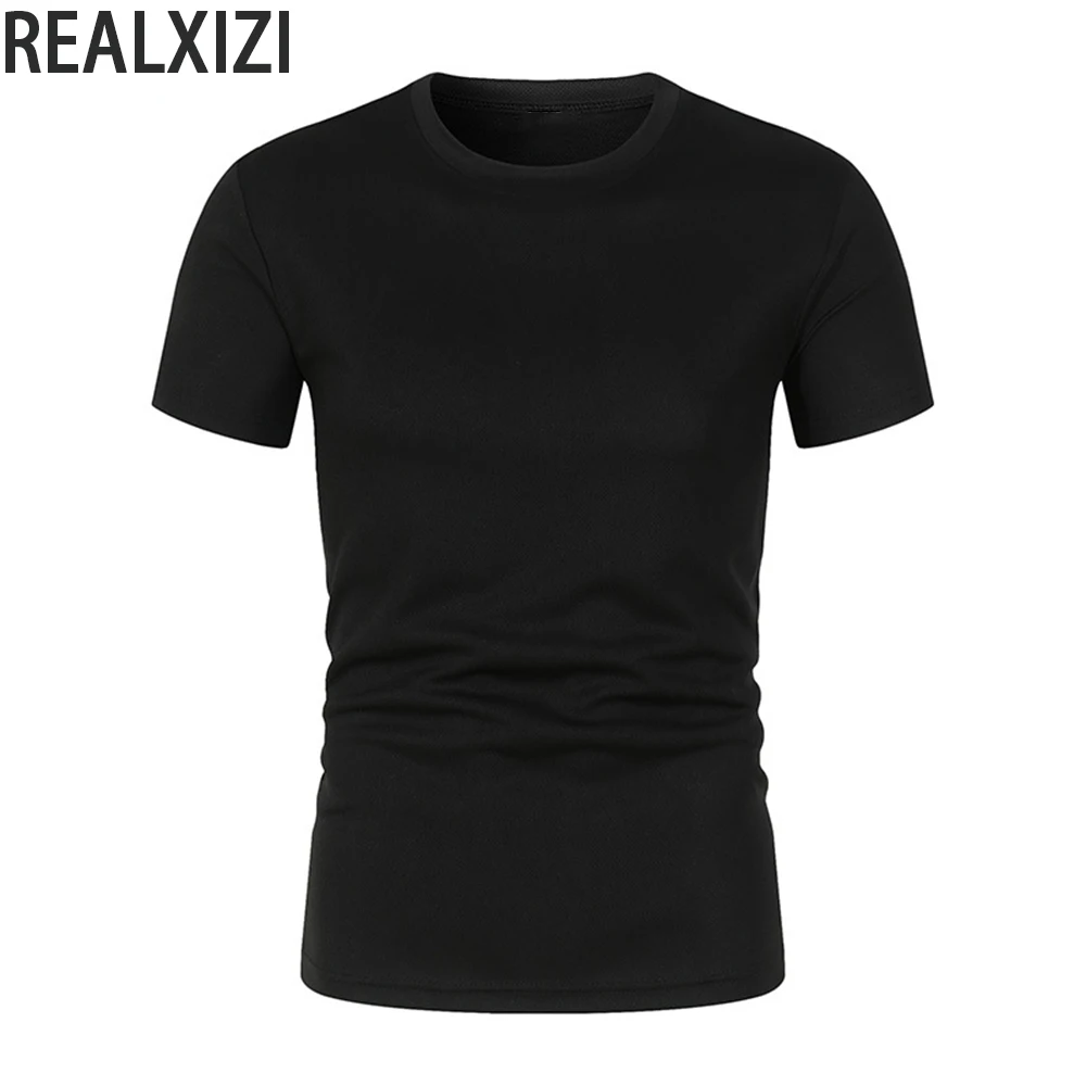 Men T-shirt Summer O-Neck Short Sleeve T Shirts Unisex Fashion T-shirts Harajuku Black White Solid Color T Shirt 100% Cotton