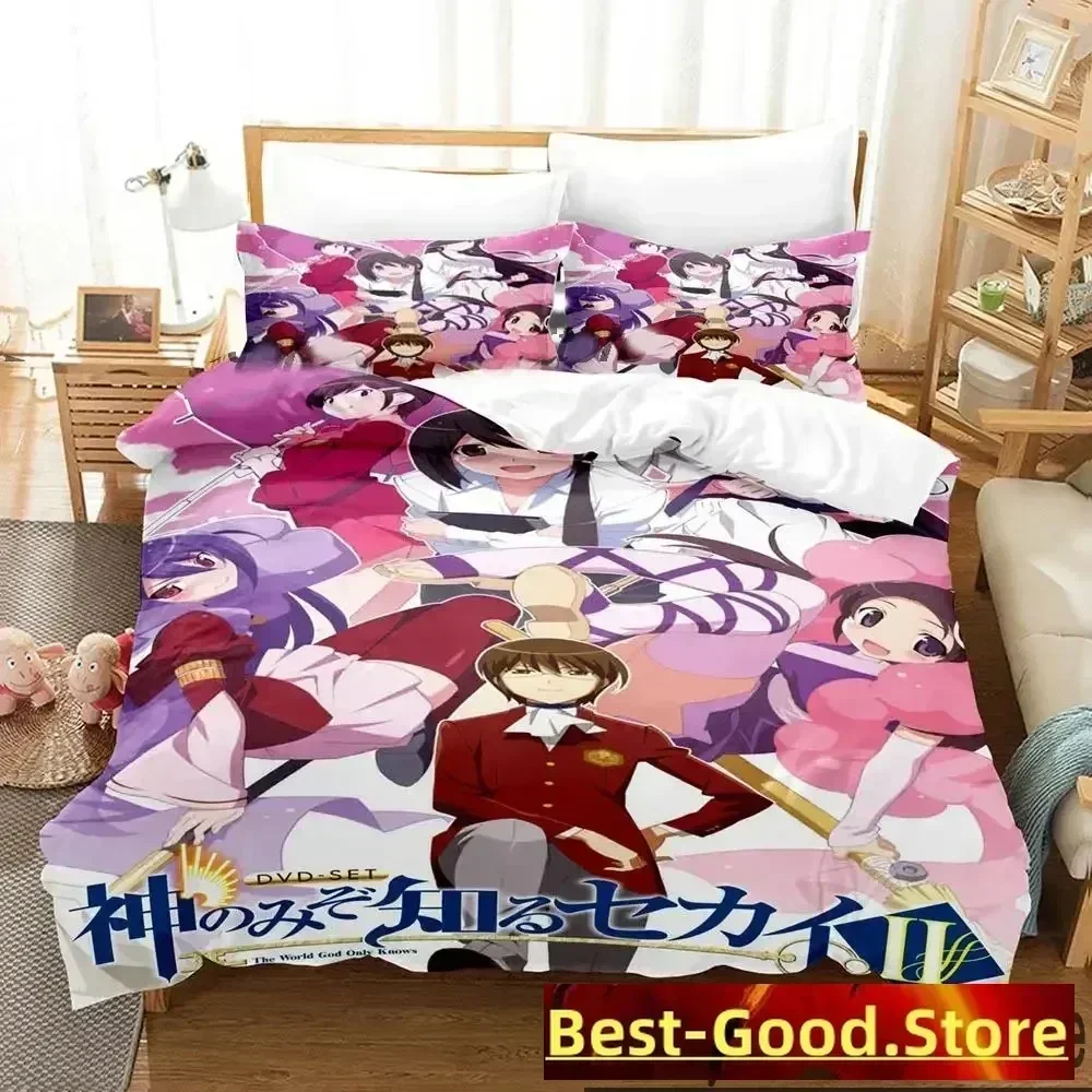 3D Print Anime The World God Only Knows Bedding Set Boys Girls Twin Queen King Size Duvet Cover Pillowcase Bed boys Adult