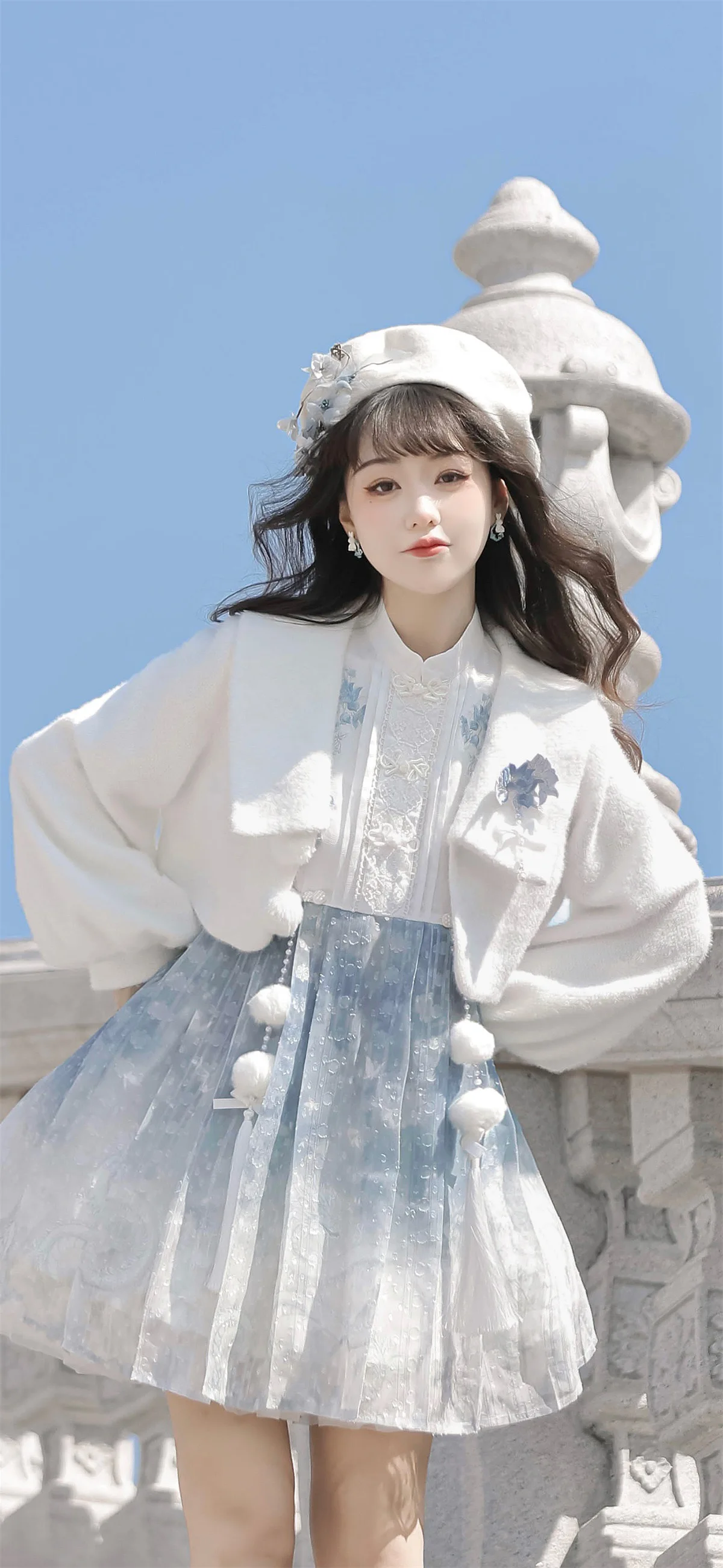 Original Lolita Chinese Style Short Cape Jacket With Han Elements Sweet Princess Dress Sweet Lolita Tea Party Dress Set