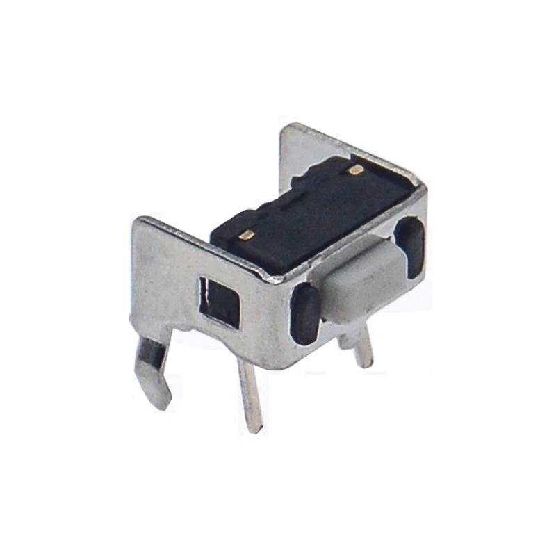 10PCS 3x6x4.3mm/5mm Tact Switch with Bracket Horizontal 2-Pin & Vertical Side-Press Type High Temperature Resistant Micro Switch