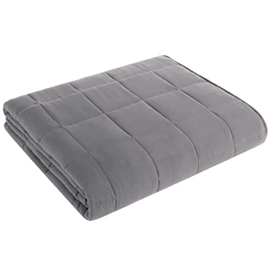 

Утяжеленное одеяло - 88x40 дюймов, 20s CoolinBreaable, тяжелое одеяло из микрофибры с гелем для взрослых, всесезонное (лето, осень, зима), мягкое