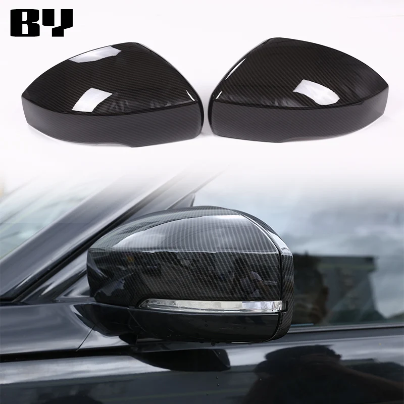 

ABS Carbon Fiber Car Rearview Mirror Cap Cover Trim For Range Rover Sport VOGUE Discovery 4/5 2013-2021 Car Accessories