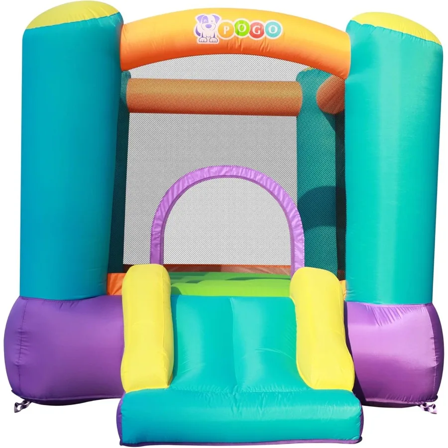 Casa inflável do salto do quintal com castelo inflável do salto da corrediça que salta interna e exterior para idades 310 crianças e sma