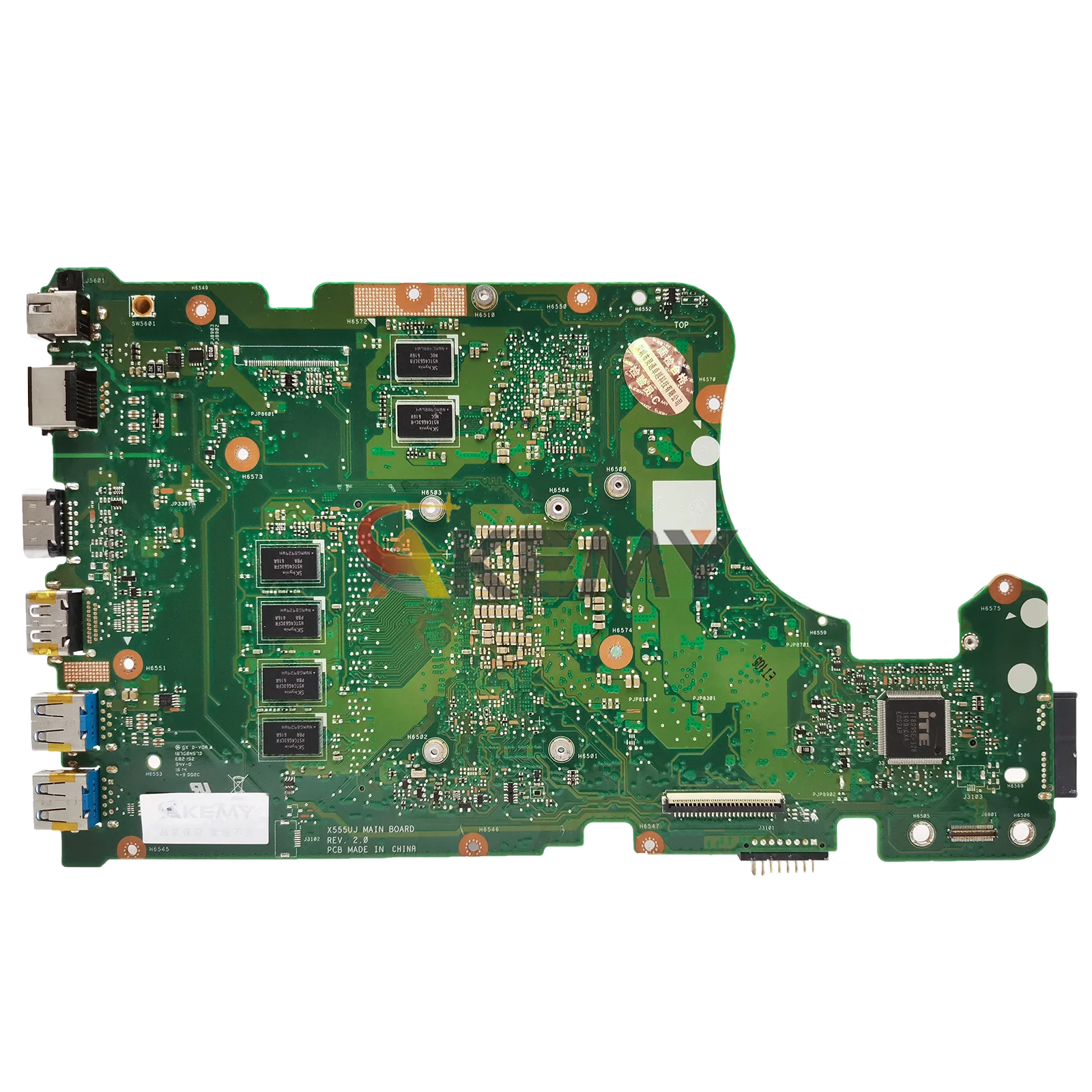 X555UJ carte mère d'ordinateur portable pour ASUS VivoBook X555U FL5800U A555U F555U K555U X555UJ X555UF X555UQ X555UB carte mère I3 I5 I7 CPU