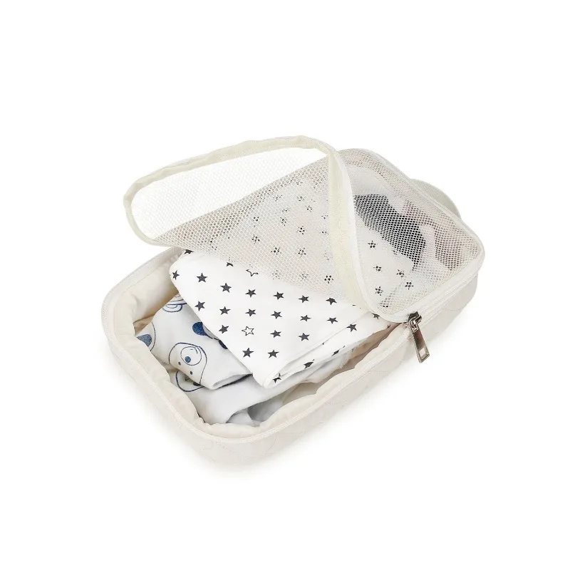 

Сумка для хранения детской одежды, водонепроницаемый прозрачный сетчатый органайзер для белья для путешествий, предметы первой необходимости для младенцев, один отсек