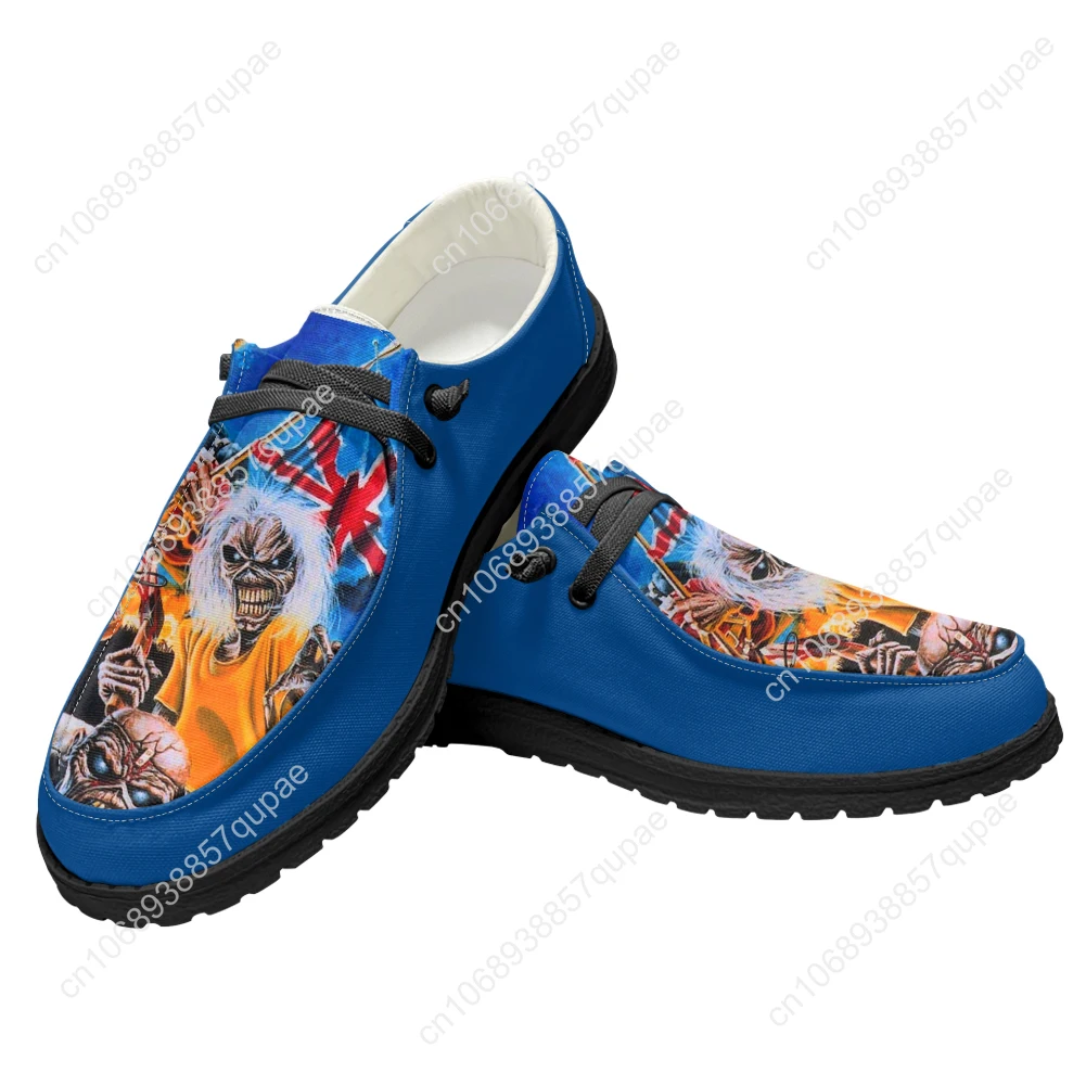 Maidens Heavy Metal Rock Band Casual Shoes Singer Music Men Woman Flat Shoe Breathable Indoor Footwear Couple Custom Made Shoe