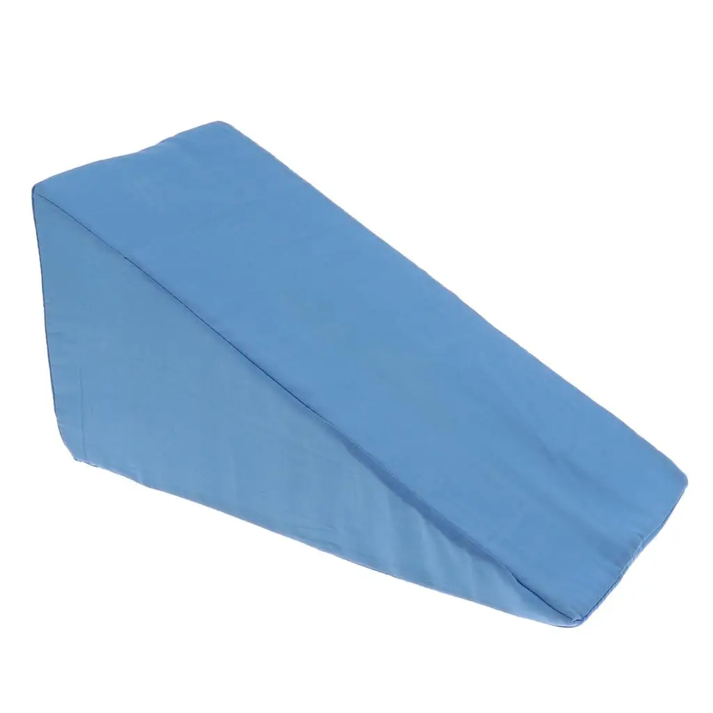 

Wedge Pillow for Legs High Density Foam Bed Support Cushion Washable Cover for Patient Recovery