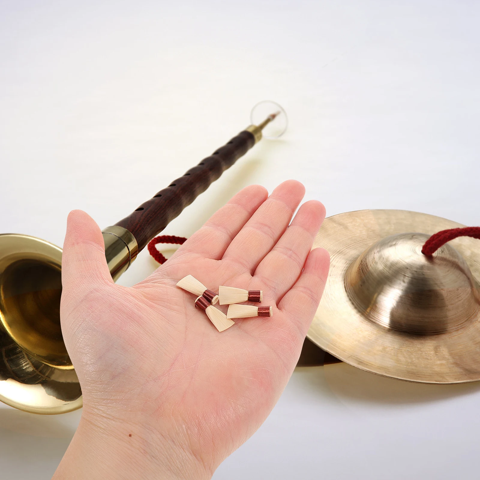 

4Pcs D Key Suona Reeds Portable Musical Instrument Supplies Easy Playability for Novice Musicians Suona Instrument Trumpet Reeds