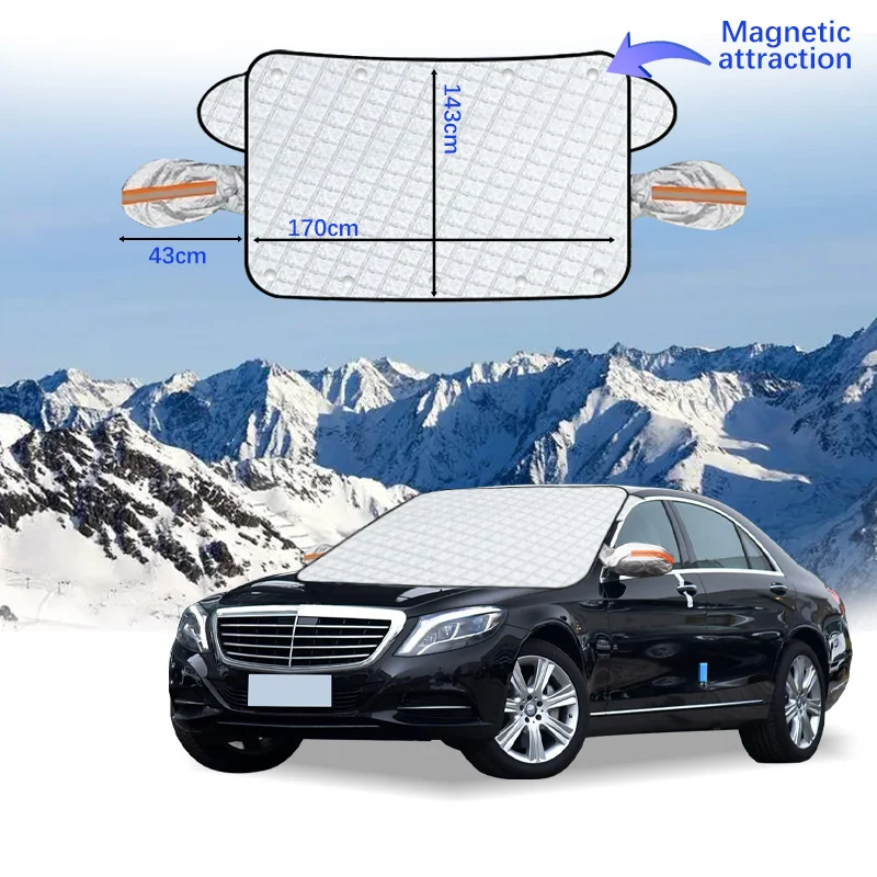 

Car Windshield Cover Magnet Winter Window Snow Shield Anti Frost Auto Front Window Snow Cover For Benz S level 15 style