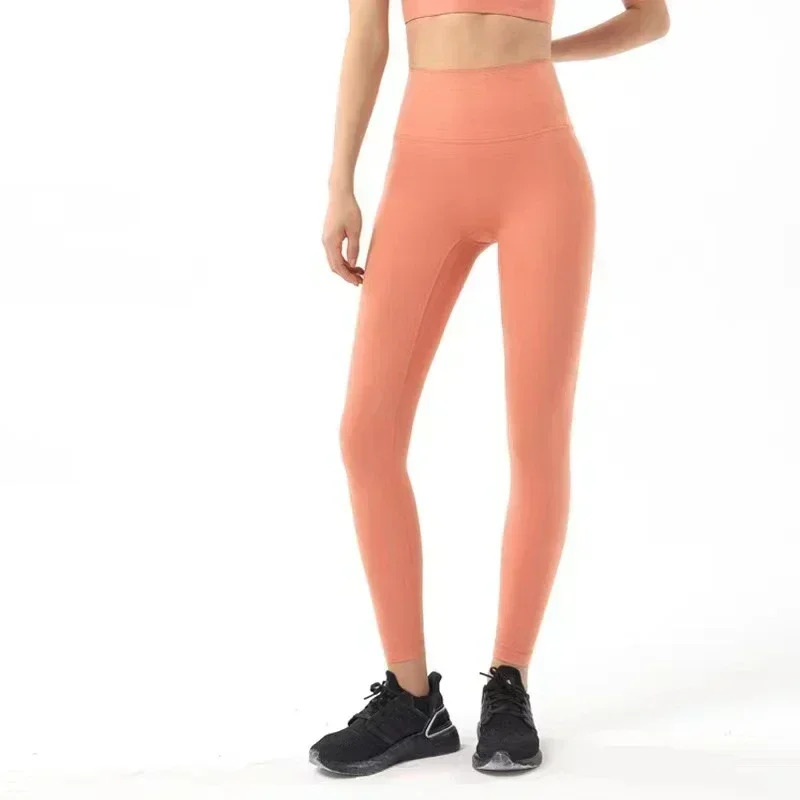 Leggings da Yoga al limone Leggings sportivi da donna a vita alta da Jogging collant di alta qualità Leggings morbidi a prova di Squat Fitness senza linea T