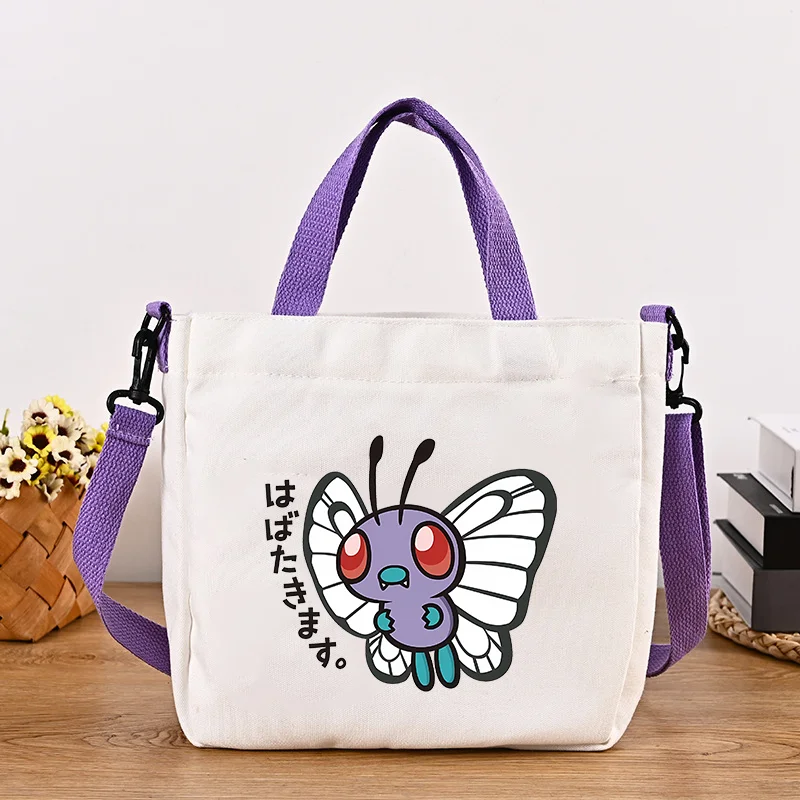 Сумка-через-плечо-pokemon-canvas-сумки-через-плечо-с-изображением-аниме-персонажей-ghastly-и-pikachu-спортивные-сумки-с-мультяшными-персонажами-для-мальчиков-и-девочек-простая-сумка-тоут-новинка