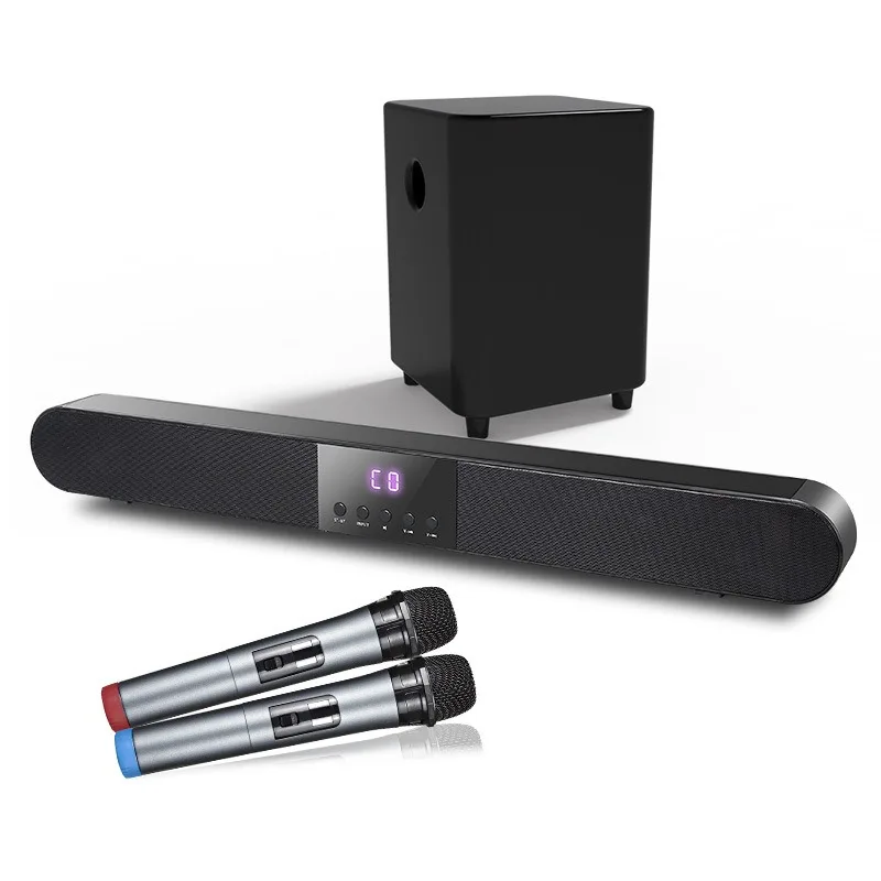 Wireless Karaoke Microphone Home Theater Kit Bluetooth Speaker
