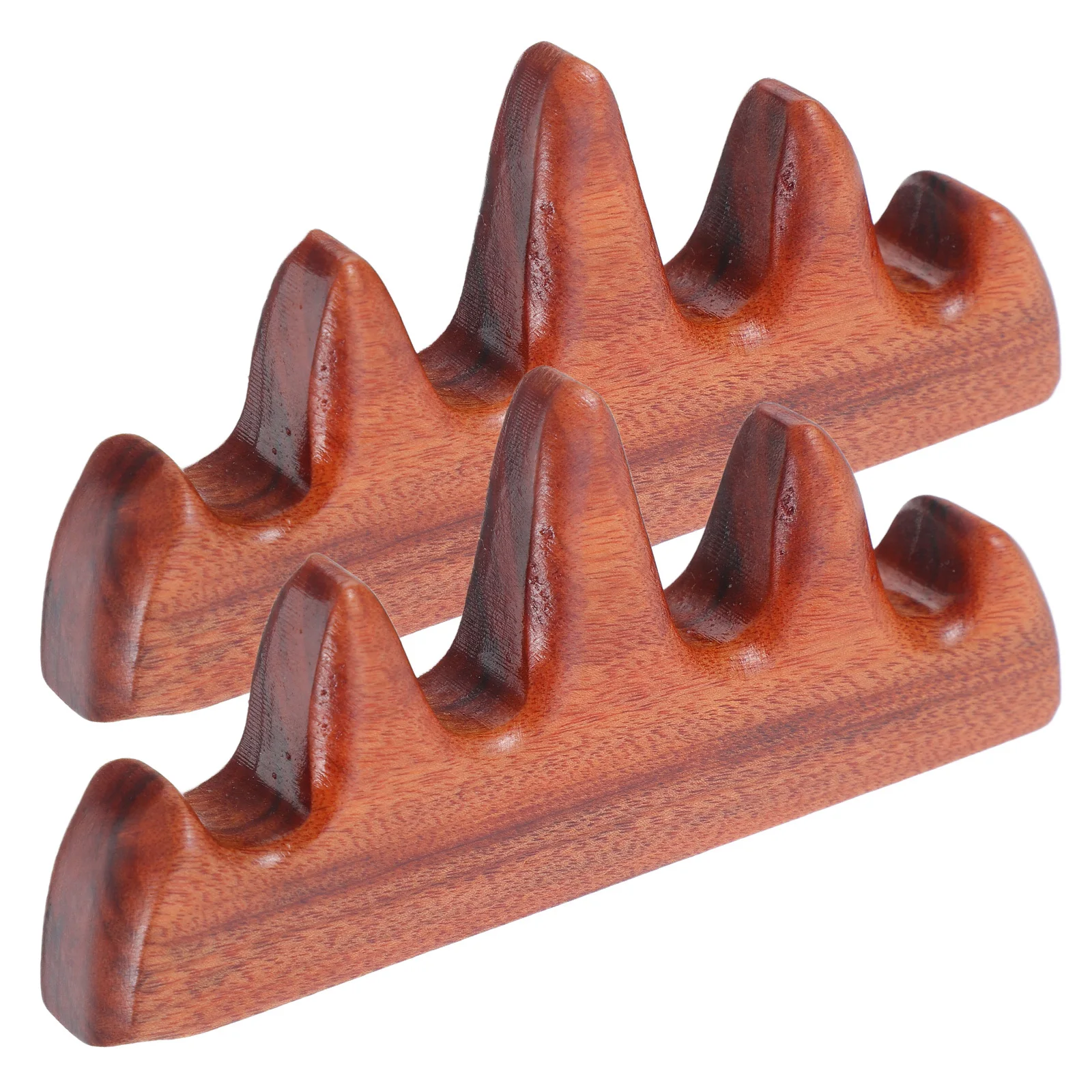 

2pcs Red Rosewood Holder Calligraphy Pen Rest Vintage Wood Stand For Ink Painting Art Supplies Pen Holder Desk Organizer Chinese