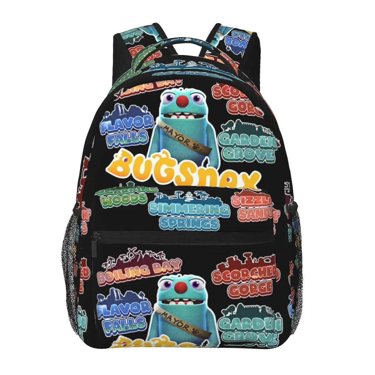 

Bugsnax Locations Fan Art Pack Pink Kinda Bug Backpacks Boys Girls Bookbag Children School Bags Laptop Rucksack Shoulder Bag