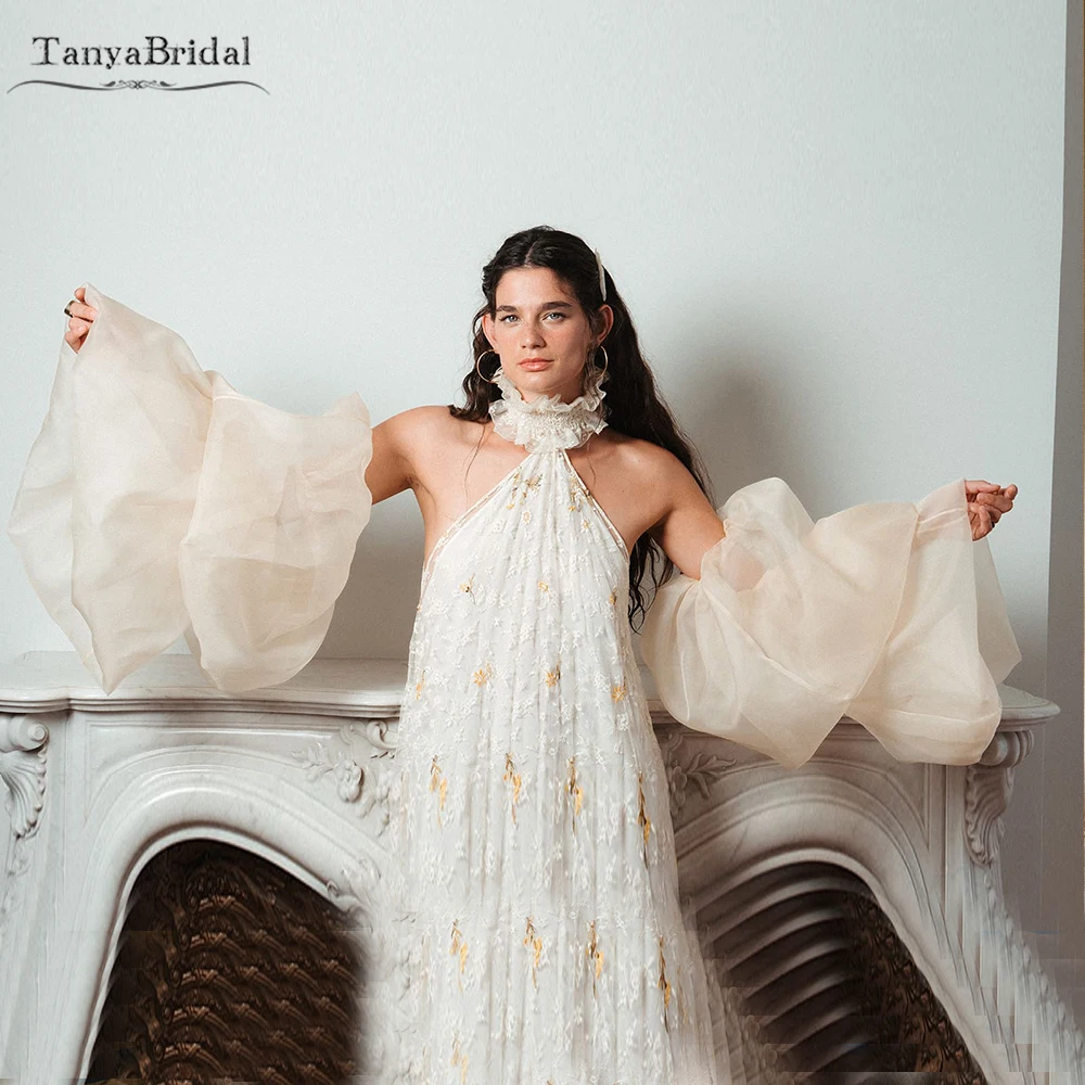 organza-puffy-wedding-sleeves-long-bridal-fingerless-glove-chic-dg345