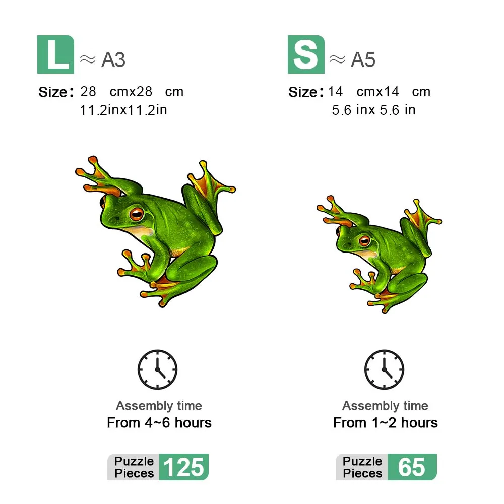 개구리 나무 퍼즐 맞춤형 3D 퍼즐 성인 어린이 선물 교육 어린이 장난감 게임