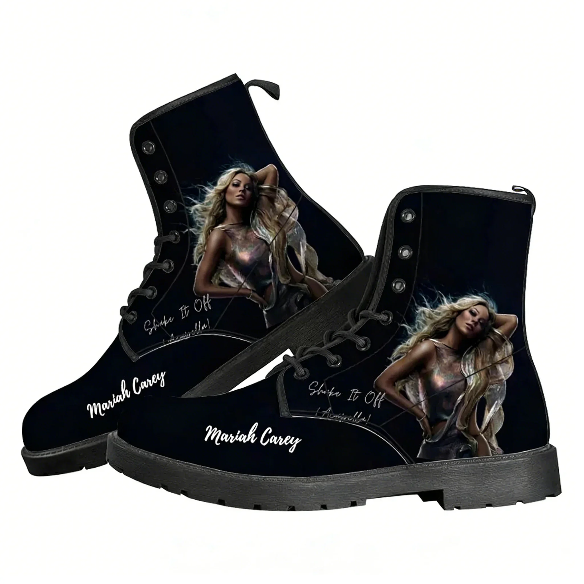 Mariah Carey Casual Boots Hip hop Singer Mens Womens Teenager Shoes Fashion 3D Boot Outdoor High Quality Customize Made Shoes